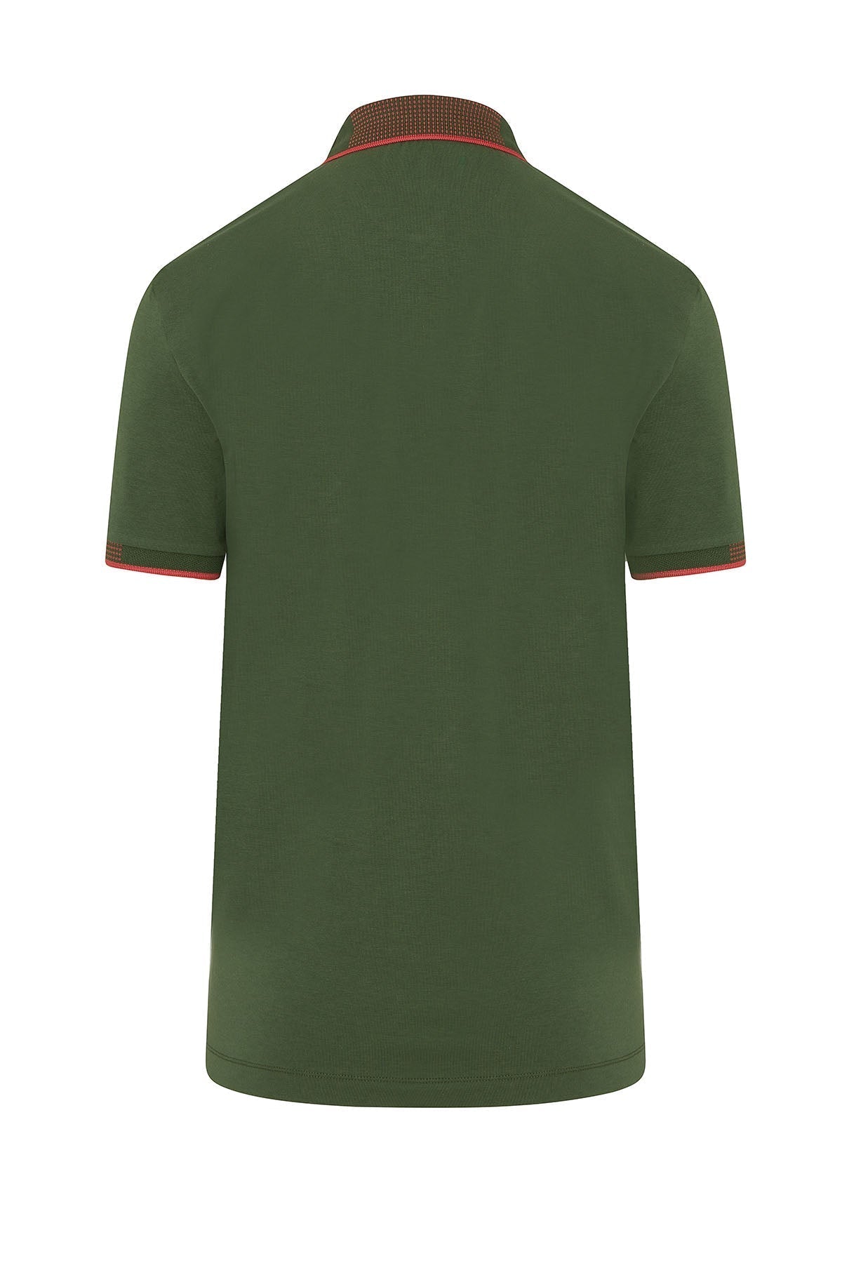 Slim Fit Basic Cotton Blend Seagrass Polo T-Shirt - MIB