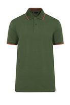 Slim Fit Basic Cotton Blend Seagrass Polo T-Shirt - MIB