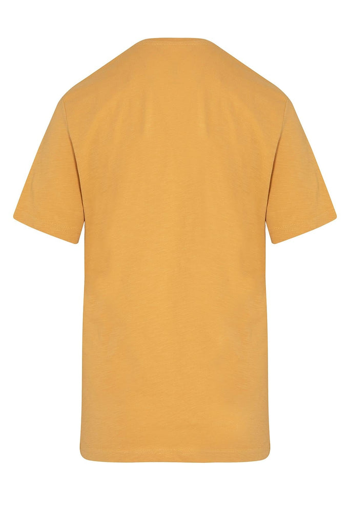 Slim Fit Basic Cotton Crew Neck T-Shirt Mustard - MIB