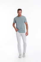 Slim Fit Basic Cotton Mint Crew Neck T-Shirt - MIB