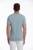 Slim Fit Basic Cotton Mint Crew Neck T-Shirt - MIB