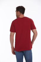 Slim Fit Basic Cotton Red Crew Neck T-Shirt - MIB