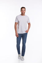 Slim Fit Basic Cotton White Crew Neck T-Shirt - MIB