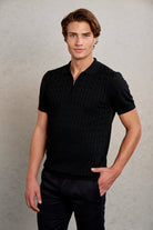 Slim Fit Black Polo T-Shirt - MIB