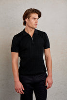 Slim Fit Black Polo T-Shirt - MIB