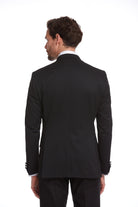 Slim Fit Black Release Peak Lapel Classic Tuxedo - MIB