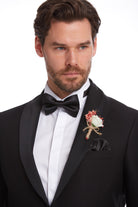 Slim Fit Black Release Shawl Lapel Classic Tuxedo - MIB