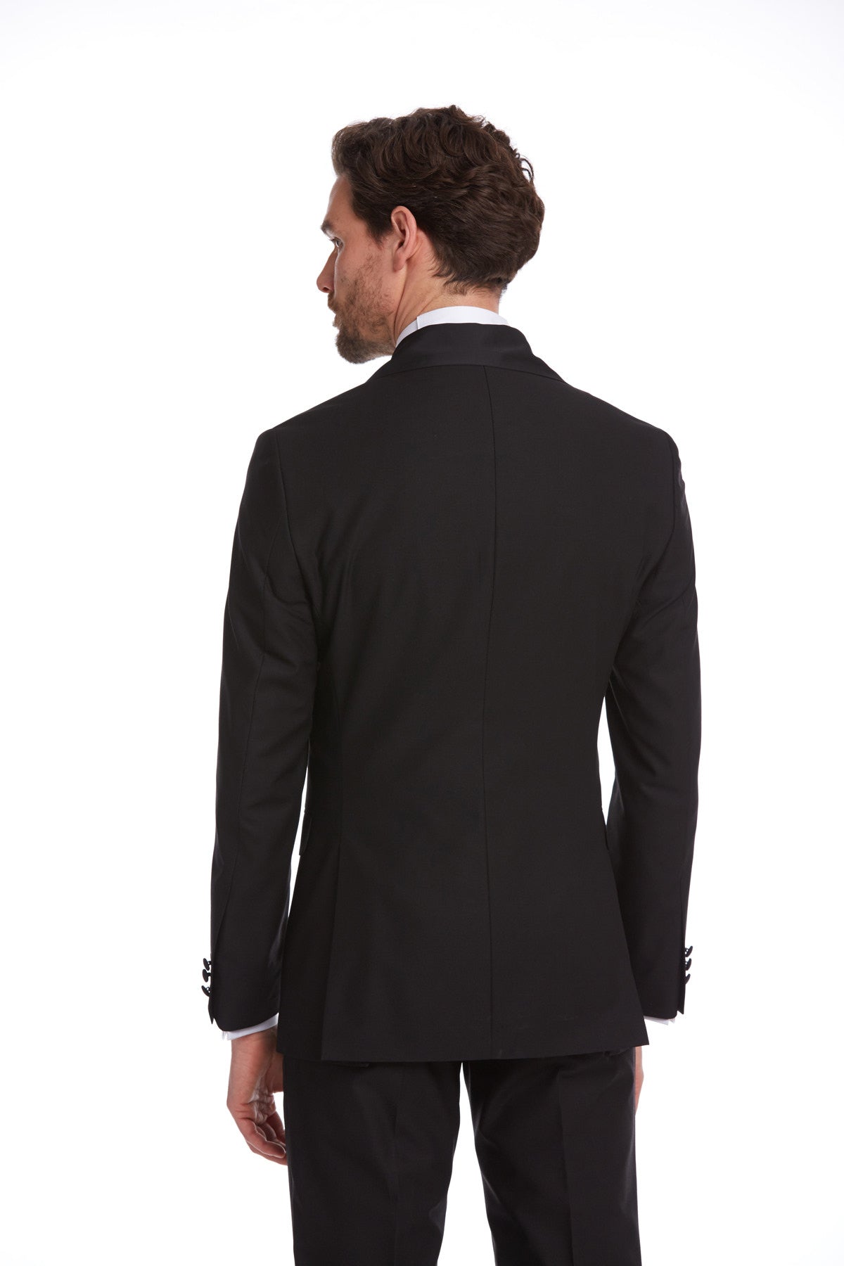 Slim Fit Black Release Shawl Lapel Classic Tuxedo - MIB