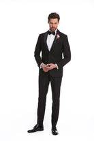 Slim Fit Black Release Shawl Lapel Classic Tuxedo - MIB