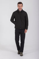 Slim Fit Black Seasonal Stand Collar Coat - MIB