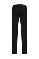 Slim Fit Black Side Pocket Low Waist Cotton Casual Pants