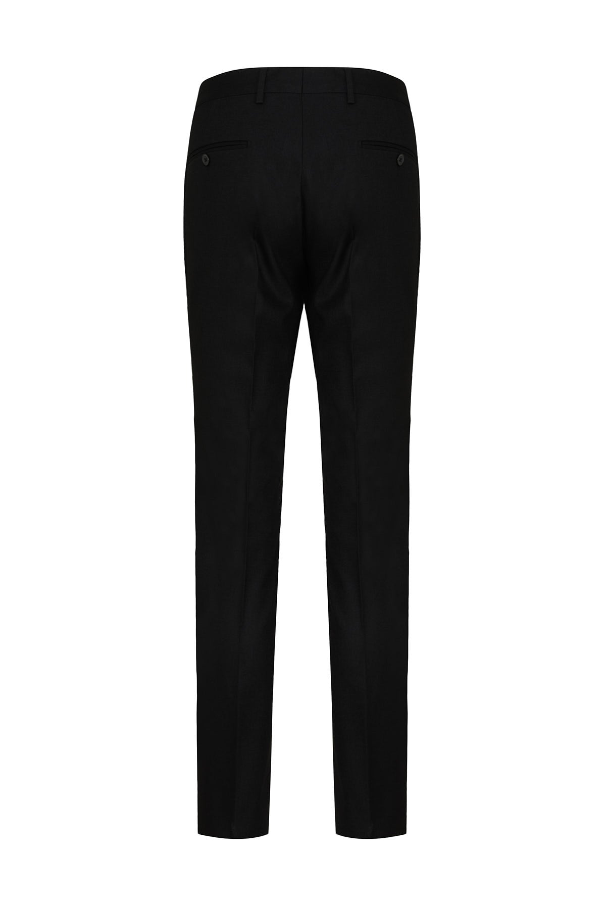 Slim Fit Black Side Pocket Low Waist Dress Pants - MIB