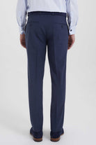 Slim Fit Blue Side Pocket Low Waist Wool Dress Pants - MIB