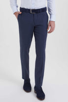 Slim Fit Blue Side Pocket Low Waist Wool Dress Pants - MIB