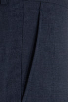 Slim Fit Blue Side Pocket Low Waist Wool Dress Pants - MIB