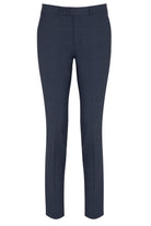 Slim Fit Blue Side Pocket Low Waist Wool Dress Pants - MIB