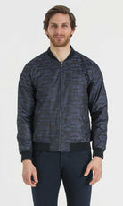 Slim Fit Bomber Cresta Khaki Sport Jacket Navy D. - MIB