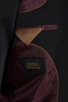 Slim Fit Burgundy Peak Lapel Classic Tuxedo with Vest - MIB