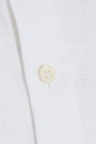 Slim Fit Button-Down 100% Cotton White Casual Shirt - MIB