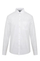 Slim Fit Button-Down 100% Cotton White Casual Shirt - MIB