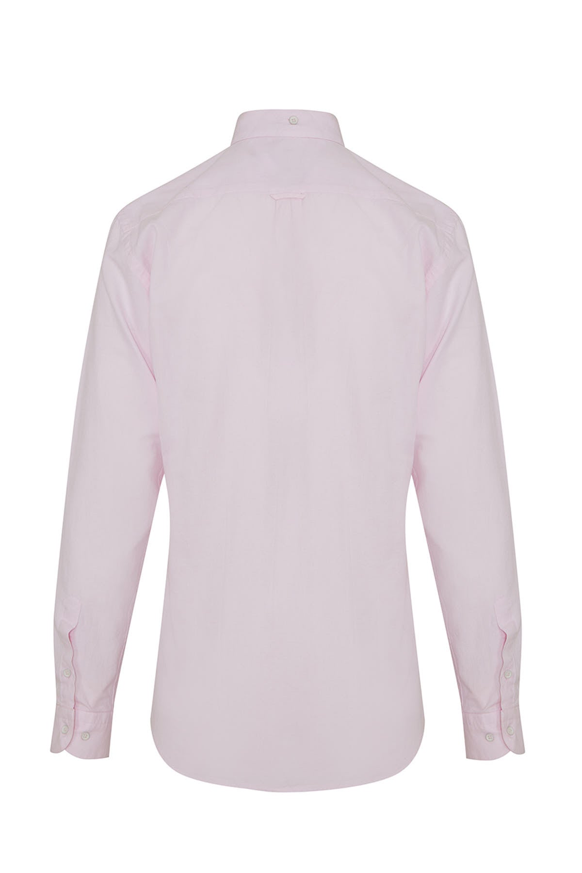 Slim Fit Button-Down Long Sleeve Cotton Pink Casual Shirt