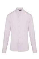 Slim Fit Button-Down Long Sleeve Cotton Pink Casual Shirt