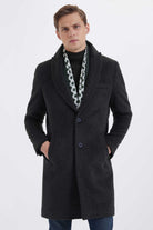 Slim Fit Cachet Khaki Wool Blend Overcoat - MIB