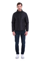 Slim Fit Ceasar Black Padded Coat - SAYKI