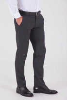 Slim Fit Charcoal Low Waist Dress Pants - MIB