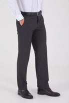 Slim Fit Charcoal Side Pocket Low Waist Dress Pants - MIB