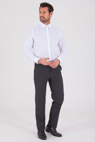 Slim Fit Charcoal Side Pocket Low Waist Dress Pants - MIB