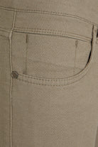 Slim Fit Cotton 5 Pocket Low Waist Khaki Casual Pants - MIB