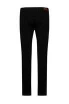 Slim Fit Cotton Low Waist Black Casual Pants - MIB