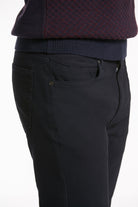 Slim Fit Cotton Low Waist Navy Casual Pants - MIB