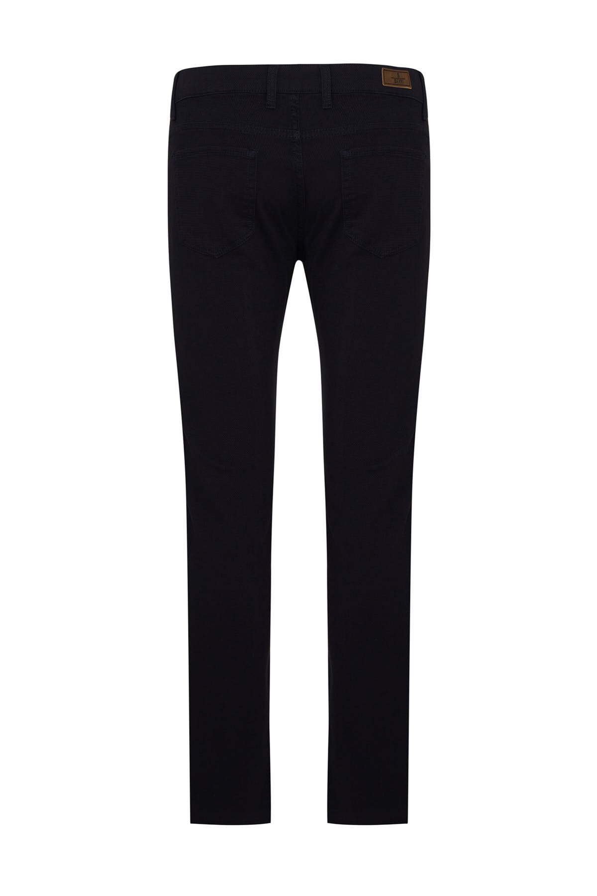 Slim Fit Cotton Navy Low Waist Casual Pants - MIB