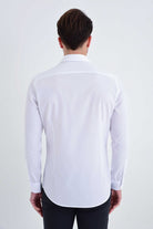 Slim Fit Cotton White Casual Shirt - MIB