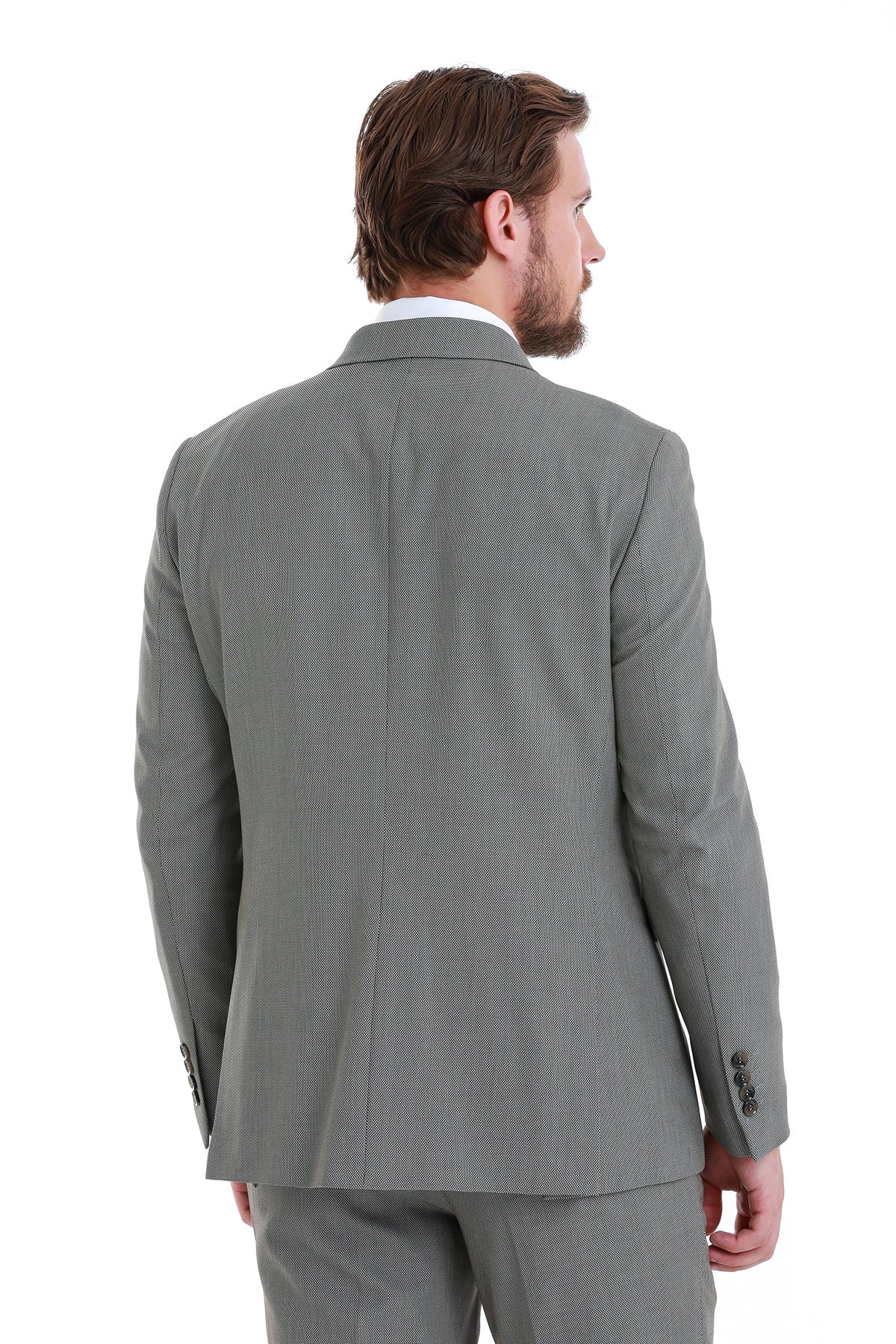 Slim Fit Double Breasted Mink Classic Suit - MIB