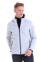 Slim Fit Fleece Apollo Stone Hooded Coat - SAYKI