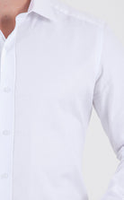 Slim Fit French Cuff 100% Cotton White Dress Shirt - MIB