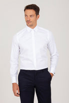 Slim Fit French Cuff White Dress Shirt - MIB