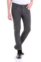 Slim Fit Gray 5 Pocket Low Waist Cotton Casual Pants - MIB