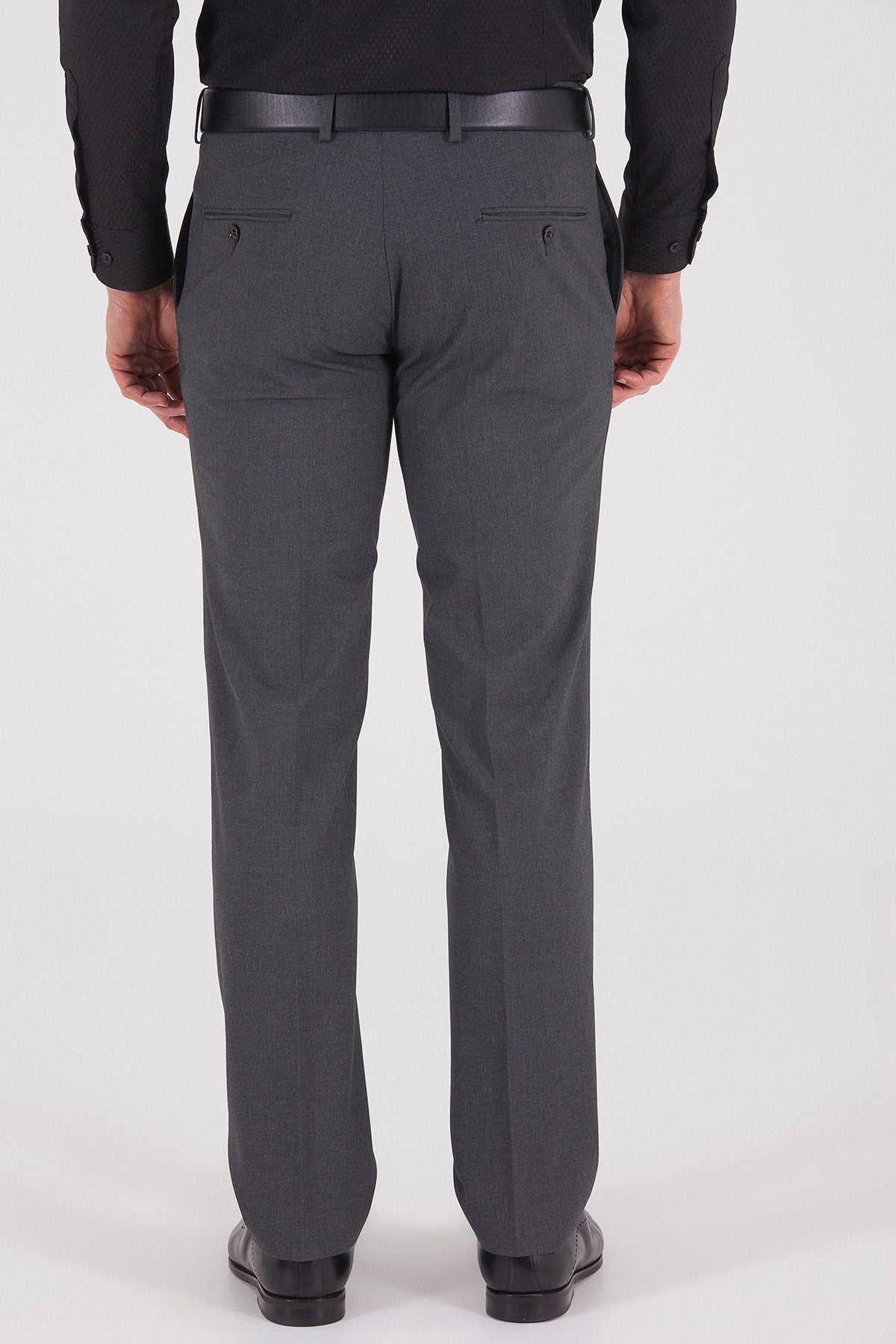 Slim Fit Gray Low Waist Dress Pants - MIB