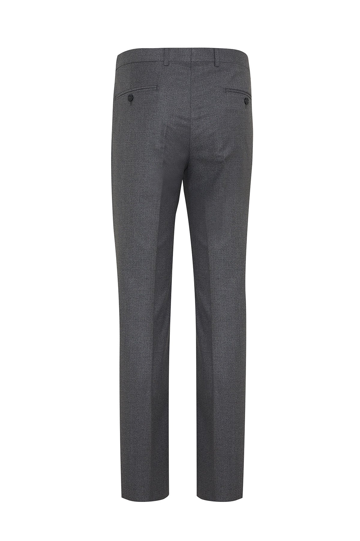 Slim Fit Gray Side Pocket High Waist Dress Pants - MIB