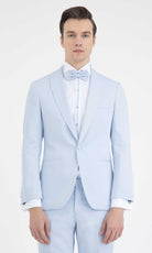 Slim Fit Ice Blue Shawl Lapel Classic Tuxedo - MIB