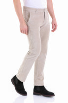 Slim Fit Khaki Beige Low Waist Cotton Dress Pants - MIB