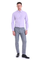 Slim Fit Lilac Cotton Dress Shirt - MIB