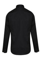 Slim Fit Long Sleeve 100% Cotton Black Dress Shirt - MIB