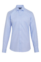 Slim Fit Long Sleeve 100% Cotton Blue Dress Shirt - MIB