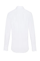 Slim Fit Long Sleeve Cotton White Dress Shirt - MIB