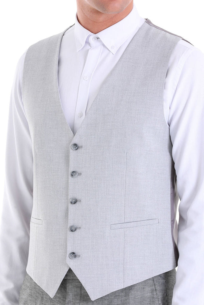 Slim Fit Louis Gray Padded Vest Gray D. - SAYKI